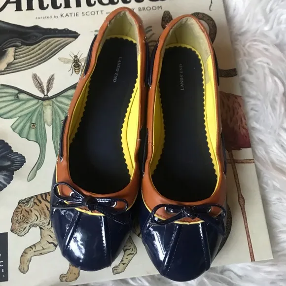 Land’s End duck‎ boot ballet flats rain shoes