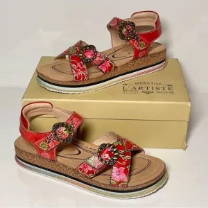 L'Artiste x Jane &amp; Coco Leather Sandals - Gabriola