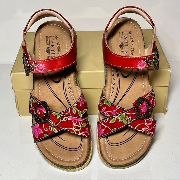 L'Artiste x Jane &amp; Coco Leather Sandals - Gabriola
