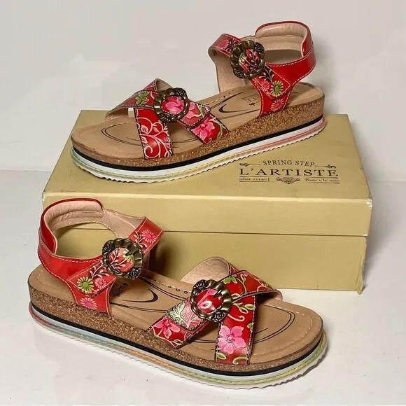 L'Artiste x Jane &amp; Coco Leather Sandals - Gabriola