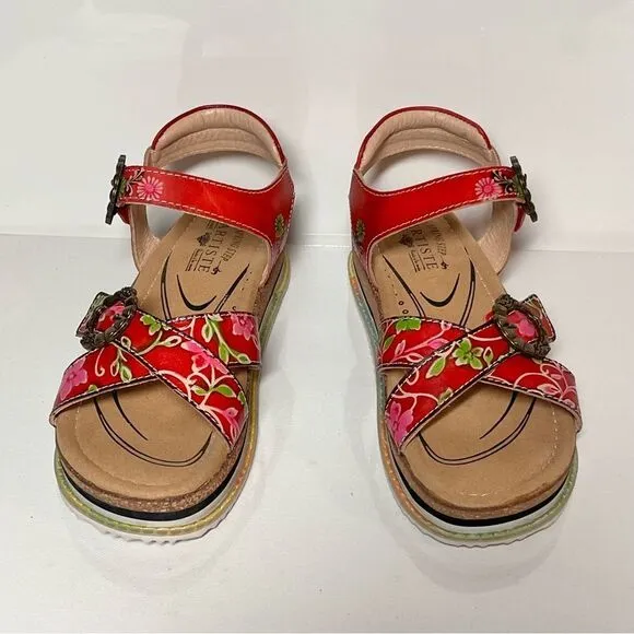 L'Artiste x Jane &amp; Coco Leather Sandals - Gabriola