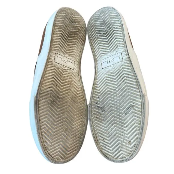 Lauren Ralph Lauren Cedar Slip On Shoes Womens 6 Brown Leather Casual Heritage
