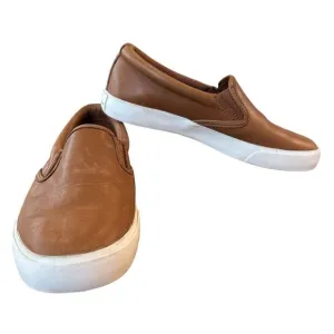 Lauren Ralph Lauren Cedar Slip On Shoes Womens 6 Brown Leather Casual Heritage