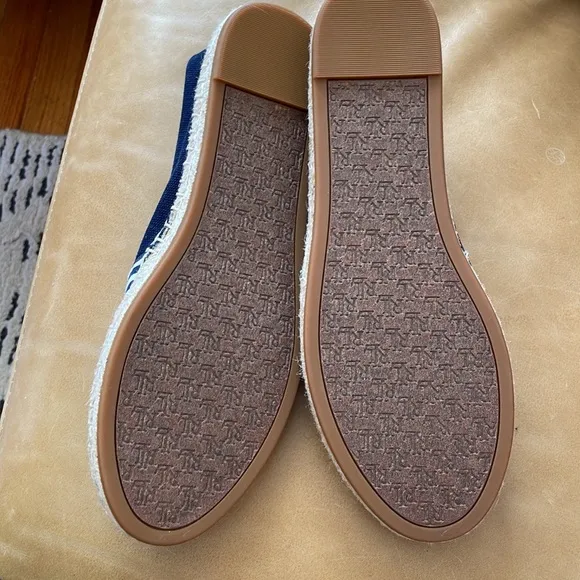 Lauren Ralph Lauren, Navy and White Striped Espadrilles