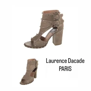 Laurence Dacade Deric Leather Studded Bootie Sandals