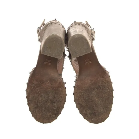 Laurence Dacade Deric Leather Studded Bootie Sandals