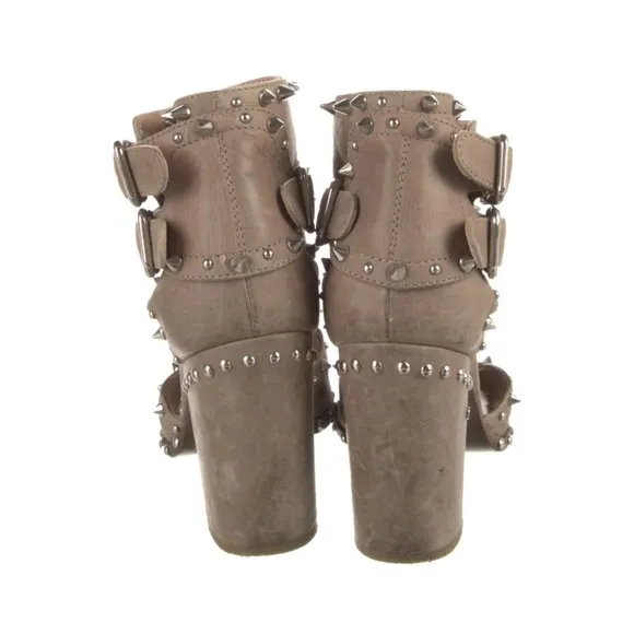 Laurence Dacade Deric Leather Studded Bootie Sandals