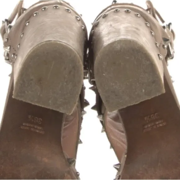 Laurence Dacade Deric Leather Studded Bootie Sandals