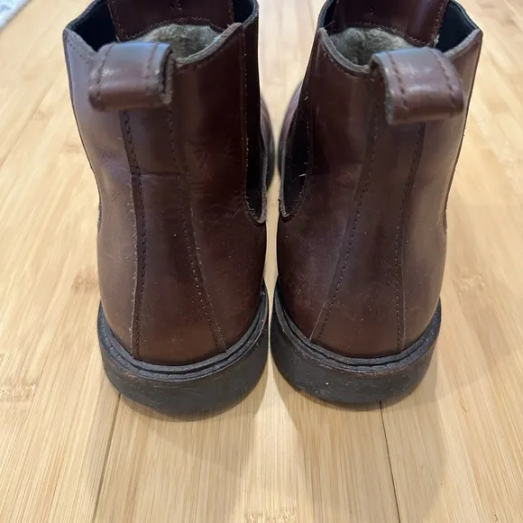 Leather fleece lined boots APC size 43