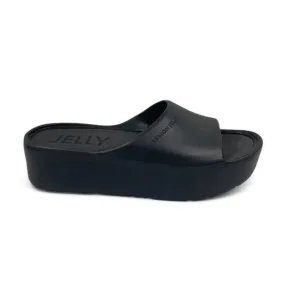 Lemon Jelly Women's Platform Sandals 41/11 Black Water-Friendly Comfort Wedges