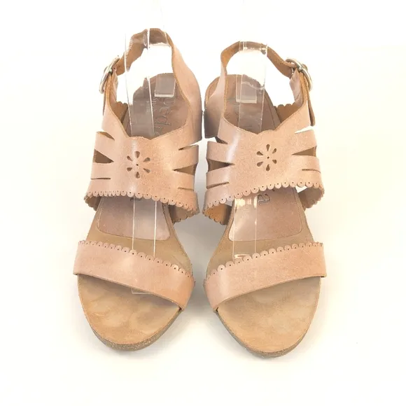 LIKE NEW Pedro Garcia Winona Leather Cutout Sandal Pink Size US 9 (39)