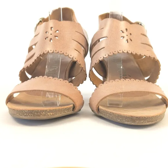 LIKE NEW Pedro Garcia Winona Leather Cutout Sandal Pink Size US 9 (39)
