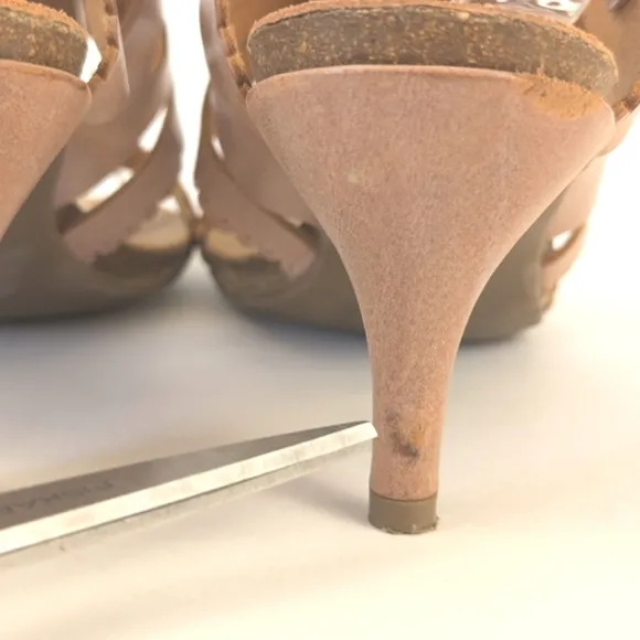 LIKE NEW Pedro Garcia Winona Leather Cutout Sandal Pink Size US 9 (39)