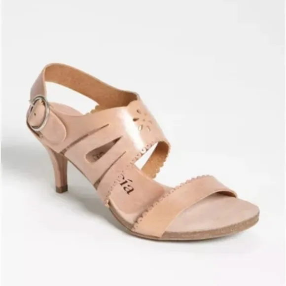 LIKE NEW Pedro Garcia Winona Leather Cutout Sandal Pink Size US 9 (39)