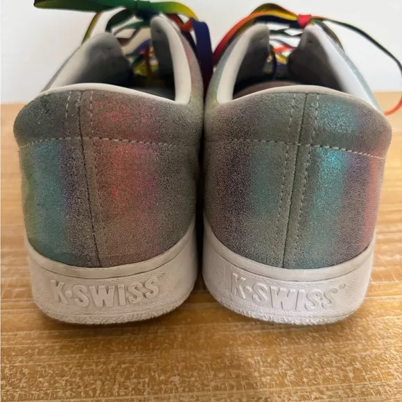 Limited Edition K-Swiss Classic LX x NOH8 Rainbow Mens LGBTQ Pride Sneakers Sz13