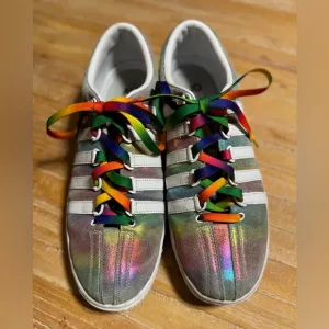 Limited Edition K-Swiss Classic LX x NOH8 Rainbow Mens LGBTQ Pride Sneakers Sz13