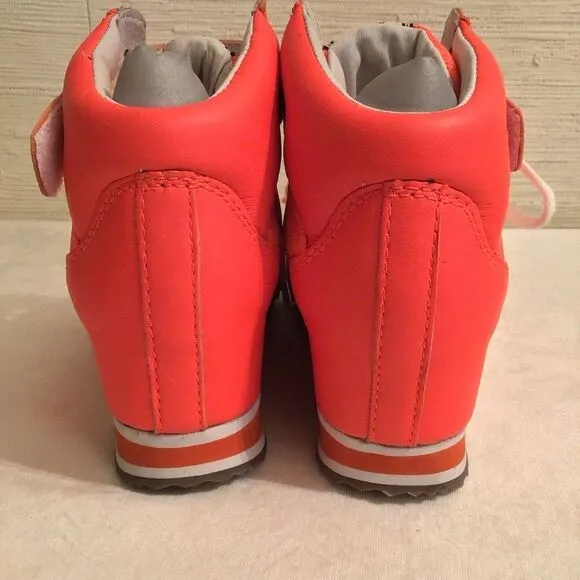 Limited Edition ASH Jazz Bis Reflectors Trim Hi-Top Wedge Sneakers