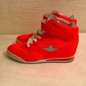 Limited Edition ASH Jazz Bis Reflectors Trim Hi-Top Wedge Sneakers