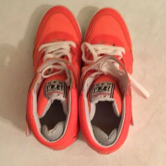 Limited Edition ASH Jazz Bis Reflectors Trim Hi-Top Wedge Sneakers