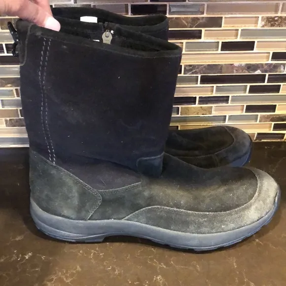LL Bean suede‎ fleece lined mens winter boots size 10.5