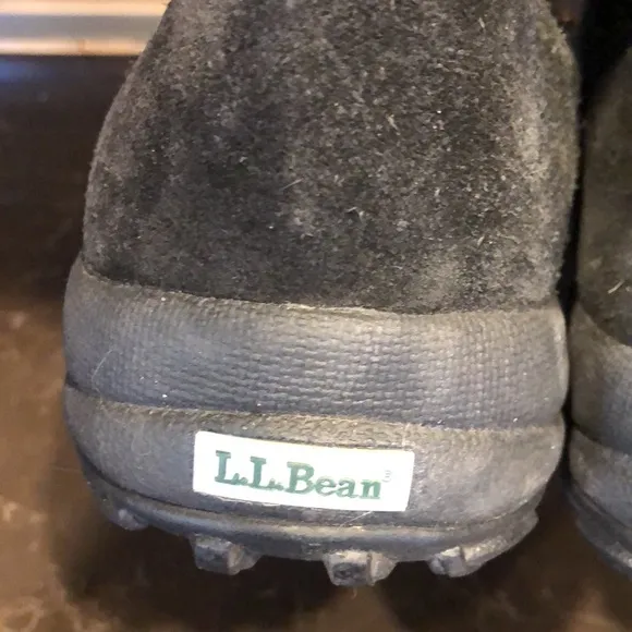 LL Bean suede‎ fleece lined mens winter boots size 10.5