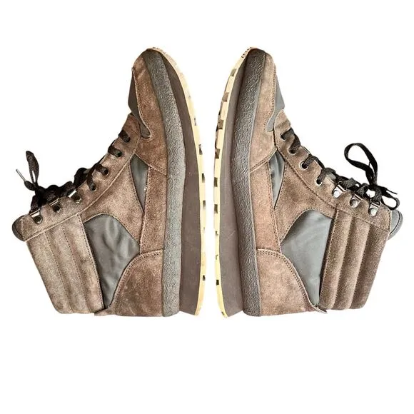 L.L. BEAN Thinsulate Hiking Boots Mens Sz 10 High Top Tan Brown Outdoors READ