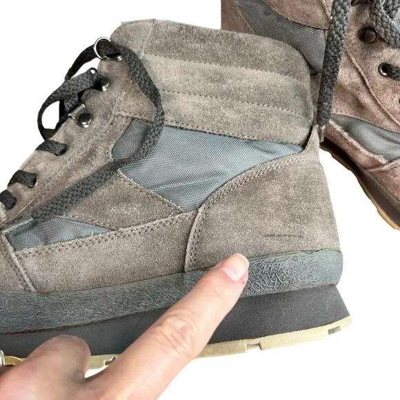 L.L. BEAN Thinsulate Hiking Boots Mens Sz 10 High Top Tan Brown Outdoors READ