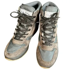 L.L. BEAN Thinsulate Hiking Boots Mens Sz 10 High Top Tan Brown Outdoors READ