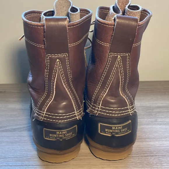 L.L.Bean Maine hunting boots chocolate brown 9