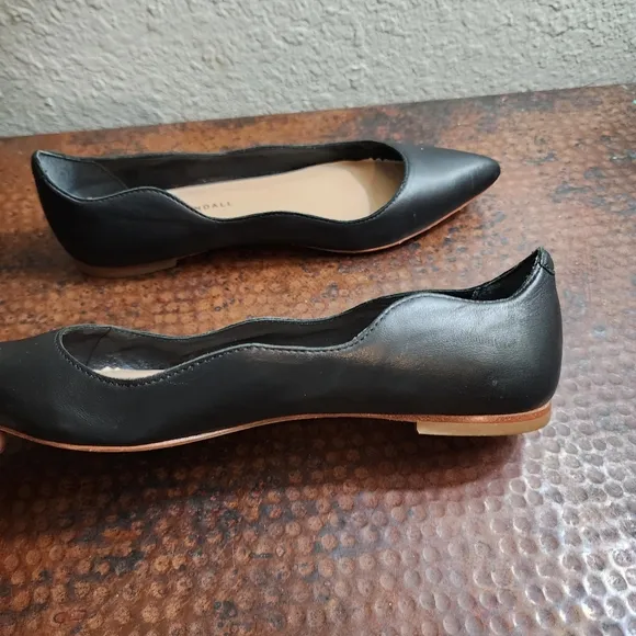 Loeffler Randall Milla Scallop Flat in Black