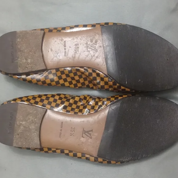 Louis Vuitton Brown Demere Ebene Flats