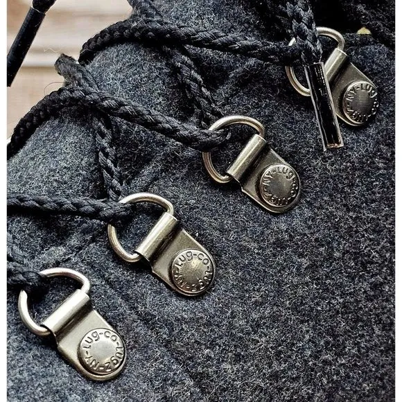 Lugz Grotto Fleece Fahion 6-inches Dark Grey Women's Boots Size 8