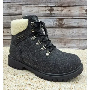 Lugz Grotto Fleece Fahion 6-inches Dark Grey Women's Boots Size 8