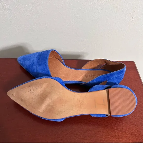 Madewell Blue Suede Flats Size 6.5
