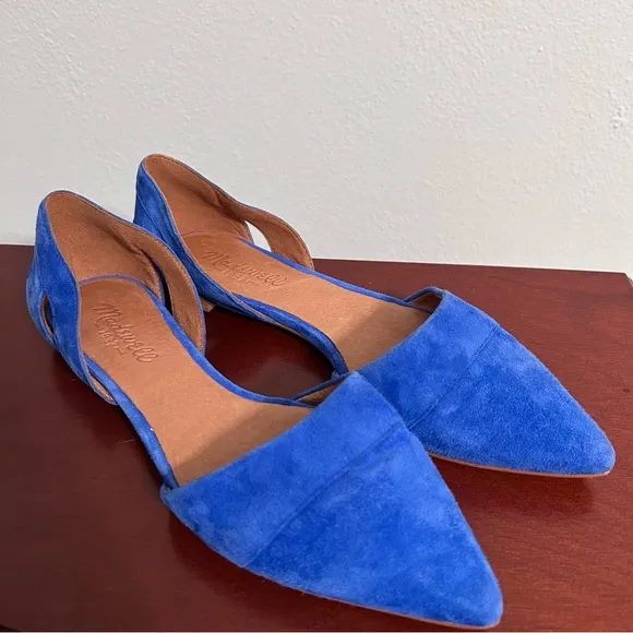Madewell Blue Suede Flats Size 6.5