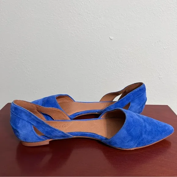 Madewell Blue Suede Flats Size 6.5
