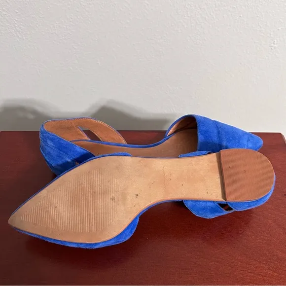 Madewell Blue Suede Flats Size 6.5