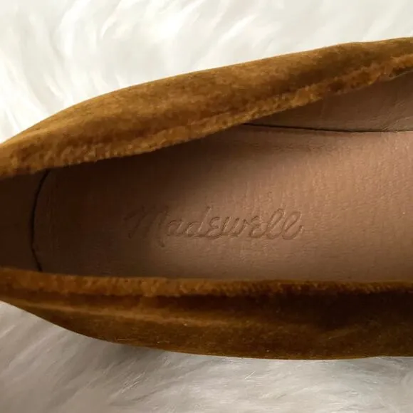 Madewell Loafers Womens Size 10 Brown The Frances Velvet Slip On Shoes Mules