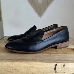 Madewell The Frances Loafers in Black Genuine Leather Size 10