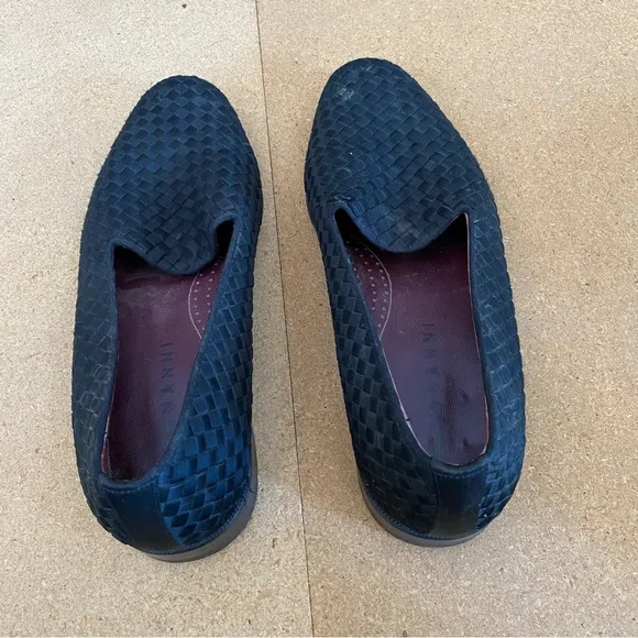 Magnanni loafers for men size 11 purple footbed stands out with weaved designs