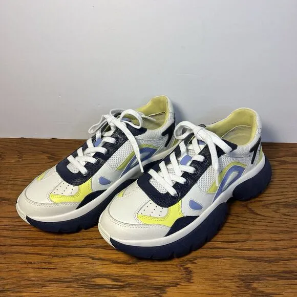 Maje W20 Urban Leather sneakers Size 41 EU Sz 11 US Chunky Trainers Retail $295
