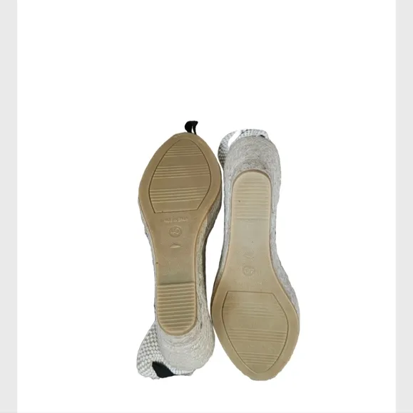 Manebi 110 MM Crystal Embellished Wedge Espadrilles EU 40 NEW