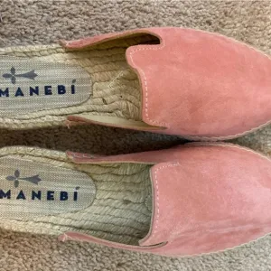 Manebi Blush Pink Slide Espadrilles