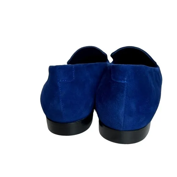 Manolo Blahnik Blue Suede Pitaka Loafers size 40