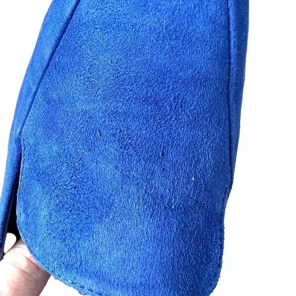 Manolo Blahnik Blue Suede Pitaka Loafers size 40