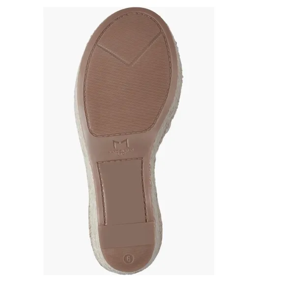Marc Fisher LTD Alita Platform Wedge Espadrilles Sandals Light Pink Women’s 10