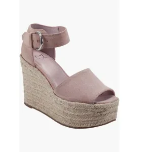 Marc Fisher LTD Alita Platform Wedge Espadrilles Sandals Light Pink Women’s 10