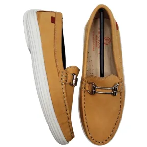 Marc Joseph | NIB Lexington Tan Nobuck Preppy Classic Leather Loafers Girl's 1.5
