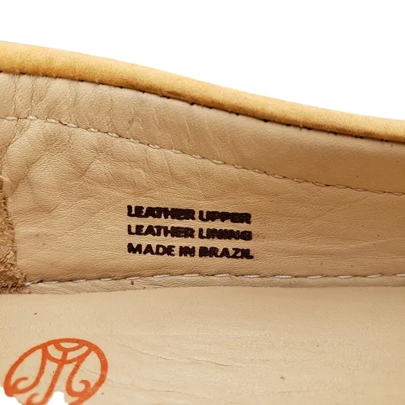 Marc Joseph | NIB Lexington Tan Nobuck Preppy Classic Leather Loafers Girl's 1.5