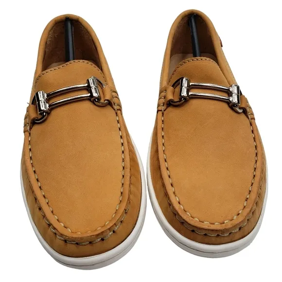 Marc Joseph | NIB Lexington Tan Nobuck Preppy Classic Leather Loafers Girl's 1.5